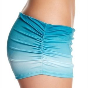 NWTs A CHE • Monroe Ombré Laguna Blue Swim Skirt